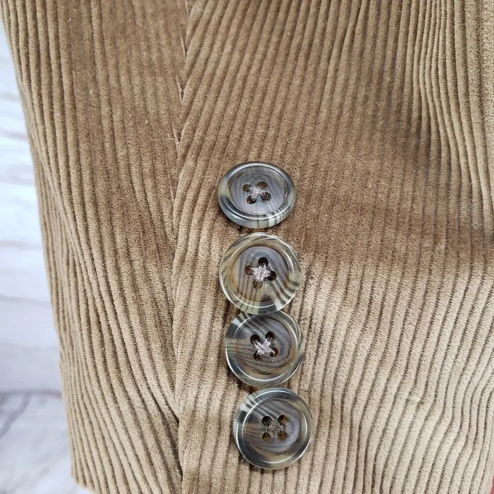 Saddlebred Men's Brown Cotton Corduroy Elbow Patch Sportscoat Size 50R
